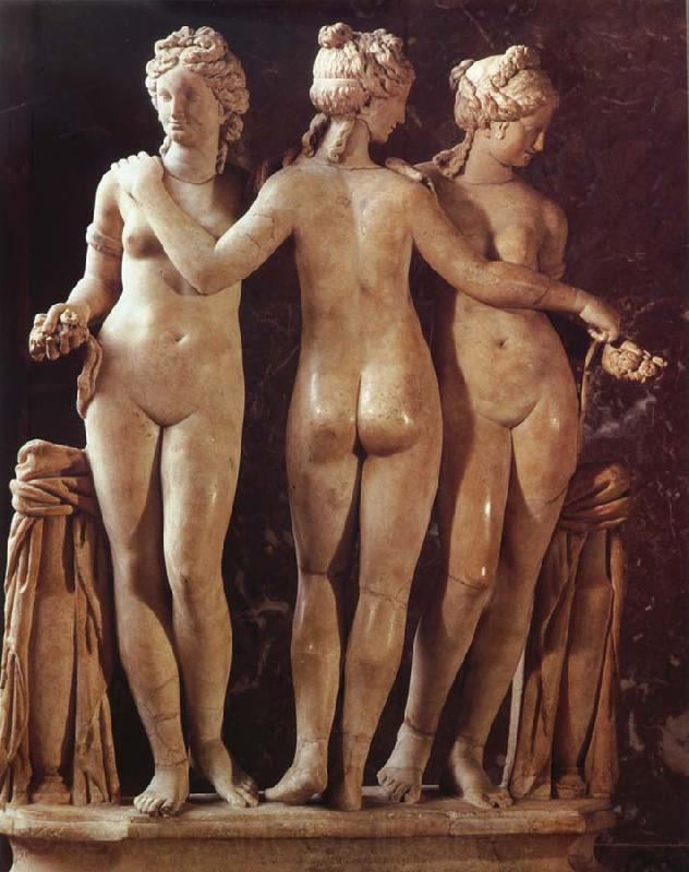 unknow artist The Three Graces Norge oil painting art